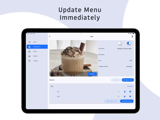 Capturas de tela do vOrder - QR Ordering & POS iPad 