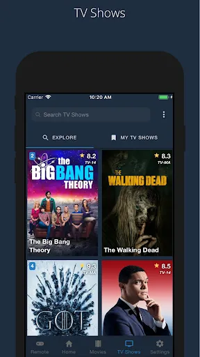 Tangkapan layar wako - TV & Movie Tracker