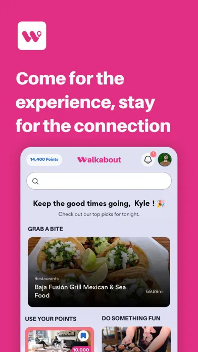 Ảnh chụp màn hình của Walkabout.app