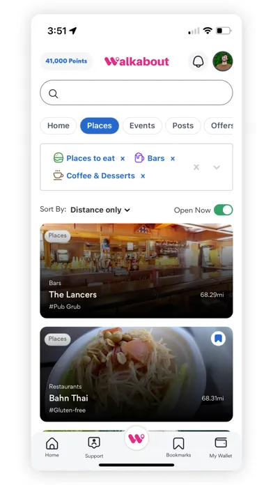 Ảnh chụp màn hình của Walkabout.app