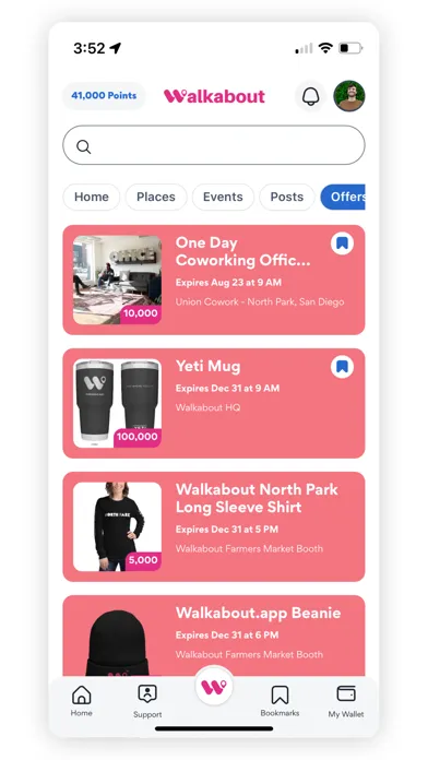 Ảnh chụp màn hình của Walkabout.app