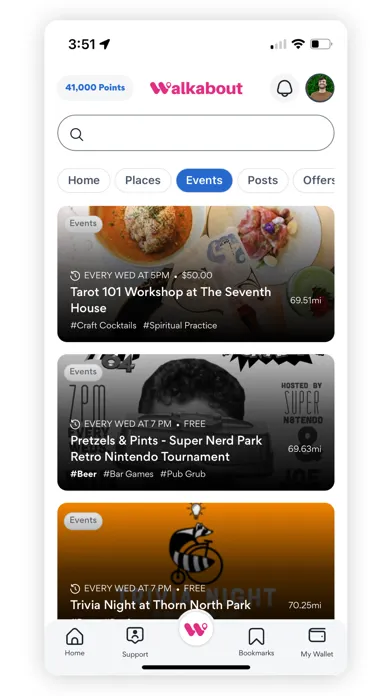 Ảnh chụp màn hình của Walkabout.app