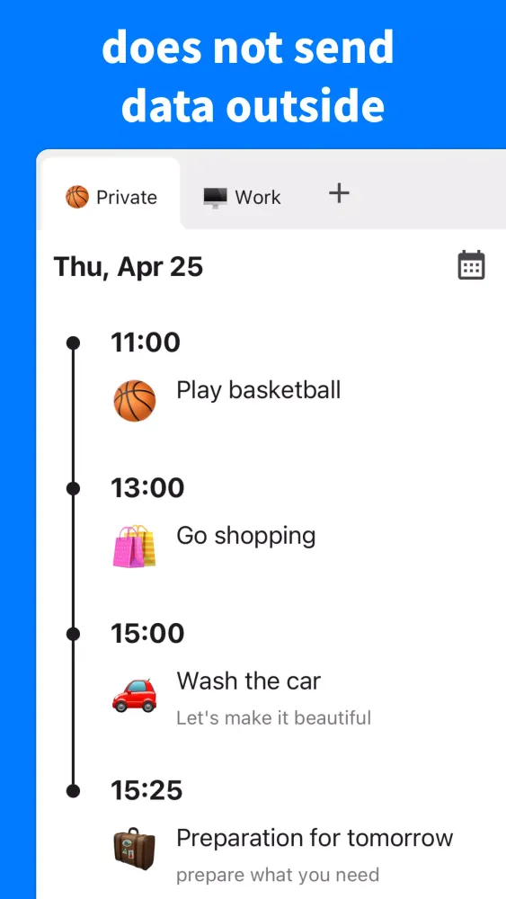 Timeline Screenshots