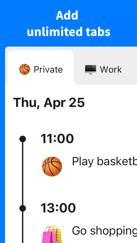 Timeline Screenshots