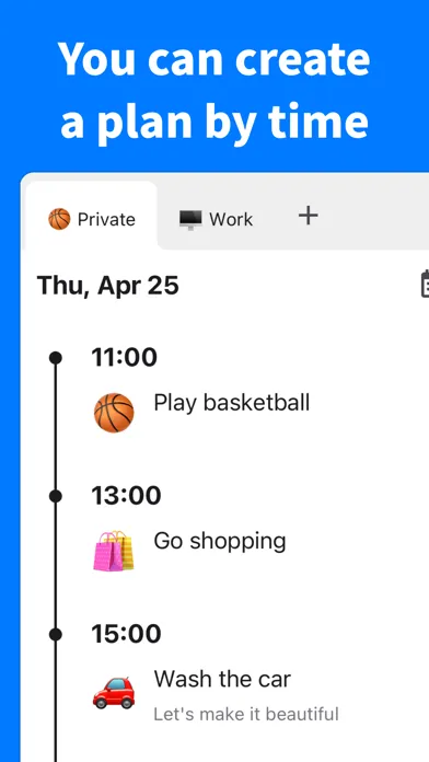 Timeline - Hourly schedule应用截图