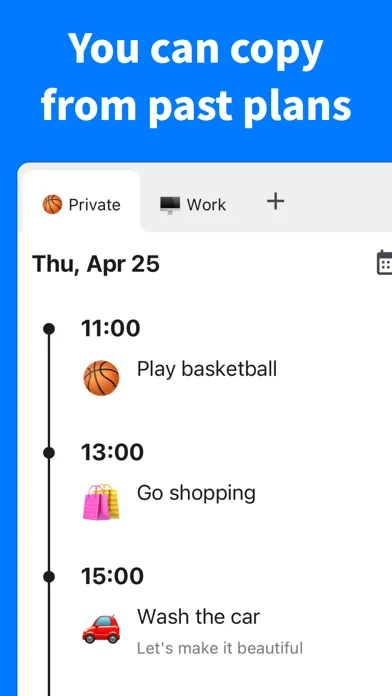 Timeline - Hourly schedule应用截图