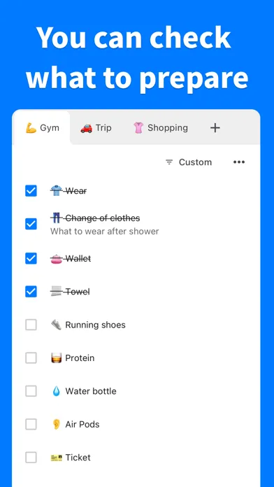 PrepList - Prepare & Remember Screenshots