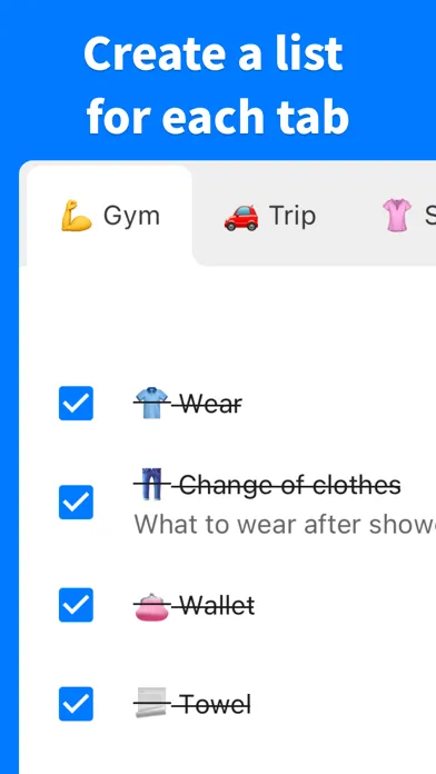 PrepList - Prepare & Remember Screenshots