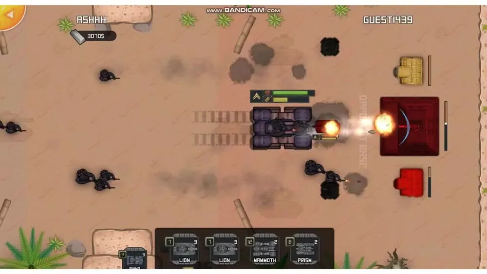 Capturas de tela do 123Games: Battle of Tanks