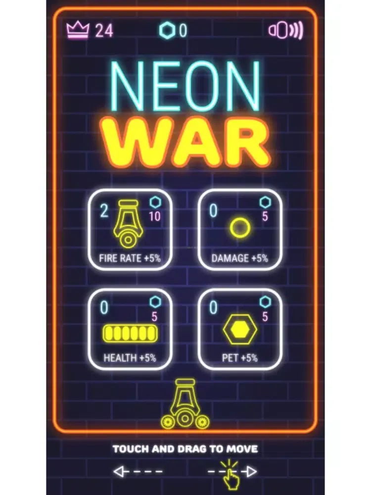 Ảnh chụp màn hình của 123Games: Neon War iPad 