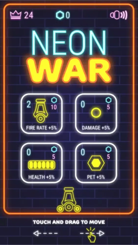 Ảnh chụp màn hình của 123Games: Neon War