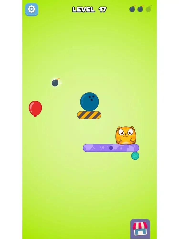Tangkapan layar Puffy Cat iPad 