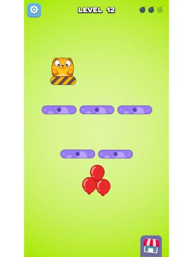 Tangkapan layar Puffy Cat iPad 
