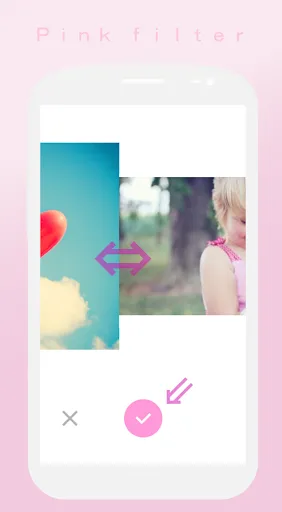 Tangkapan layar Soft Pink Filter : Shades pink