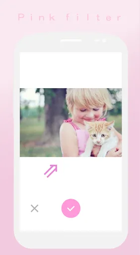 Tangkapan layar Soft Pink Filter : Shades pink