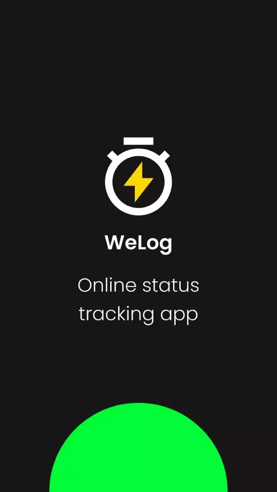 Tangkapan layar WeLog - Track online status