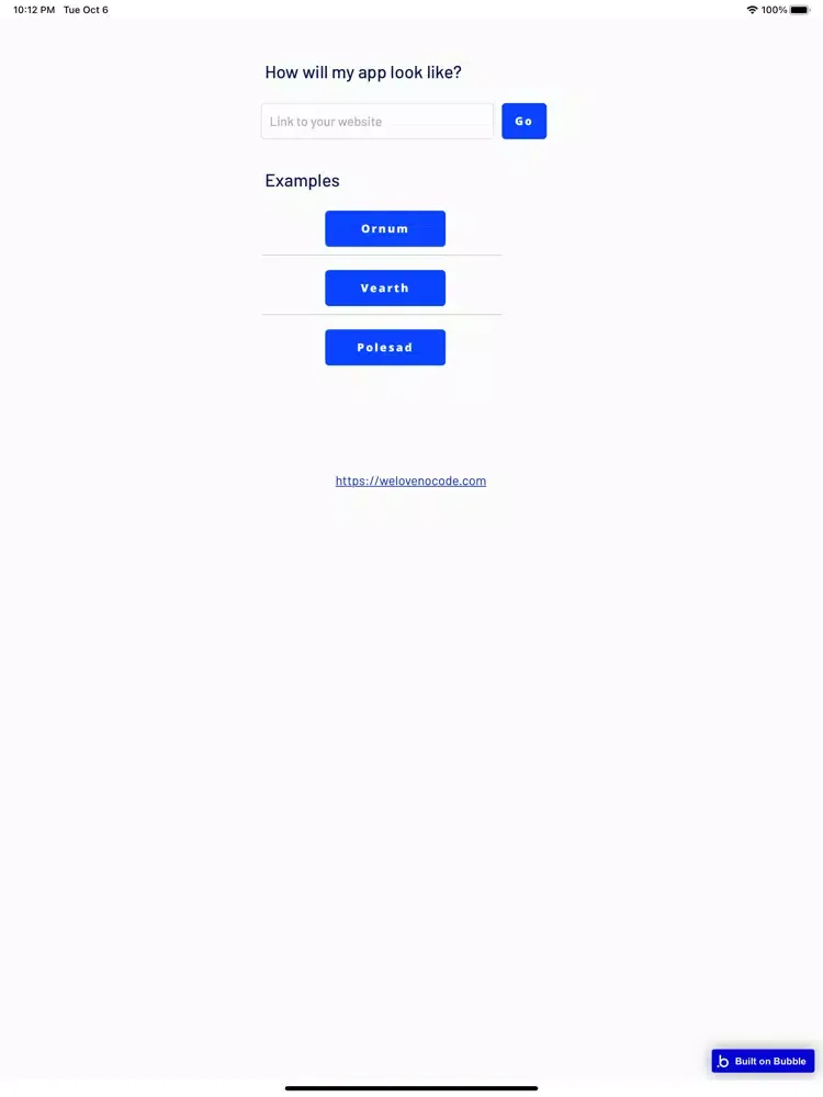 Welovenocode iPad  Screenshots