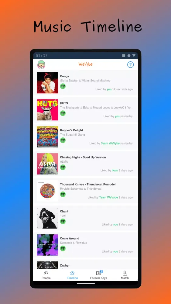 تصاویر WeVybe - Connect with Music