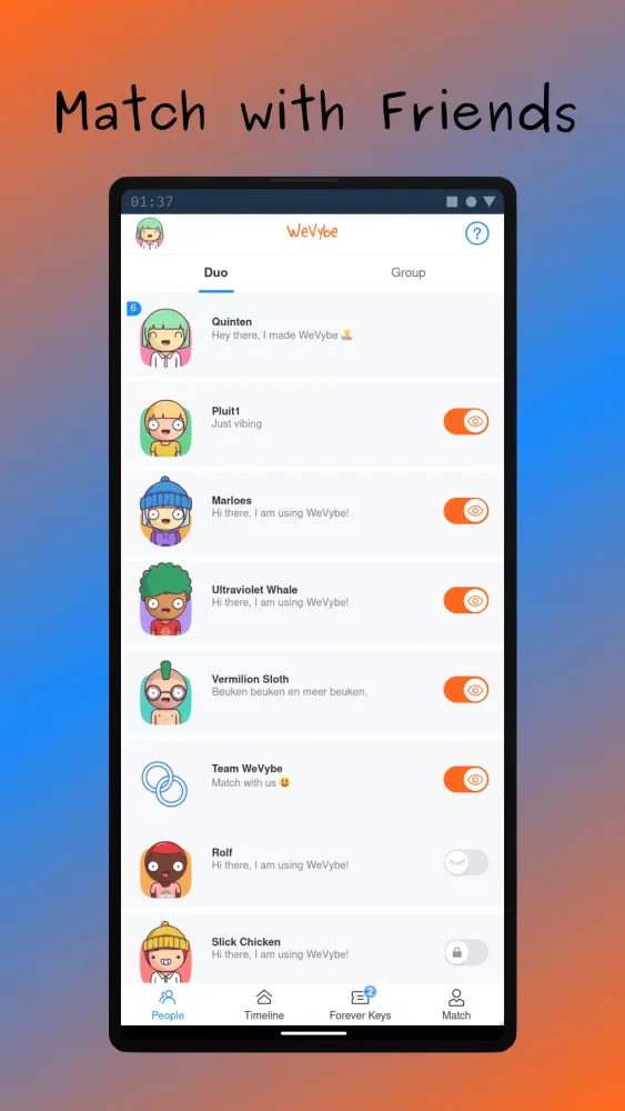 تصاویر WeVybe - Connect with Music