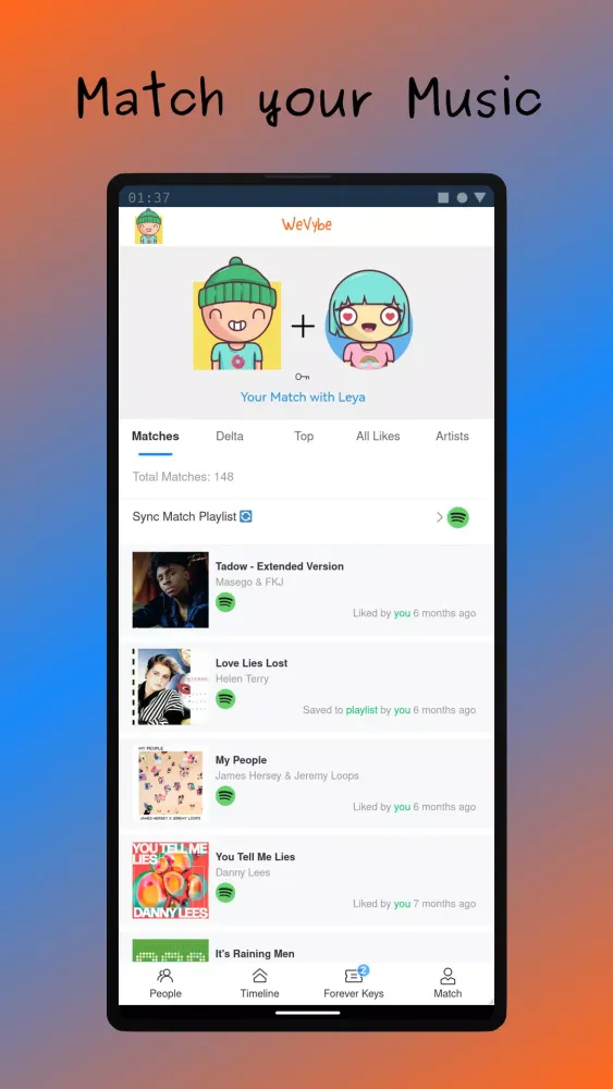 تصاویر WeVybe - Connect with Music