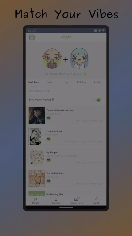 تصاویر WeVybe - Connect with Music
