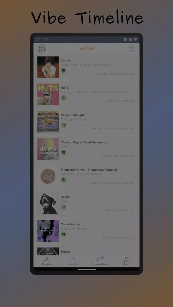 تصاویر WeVybe - Connect with Music