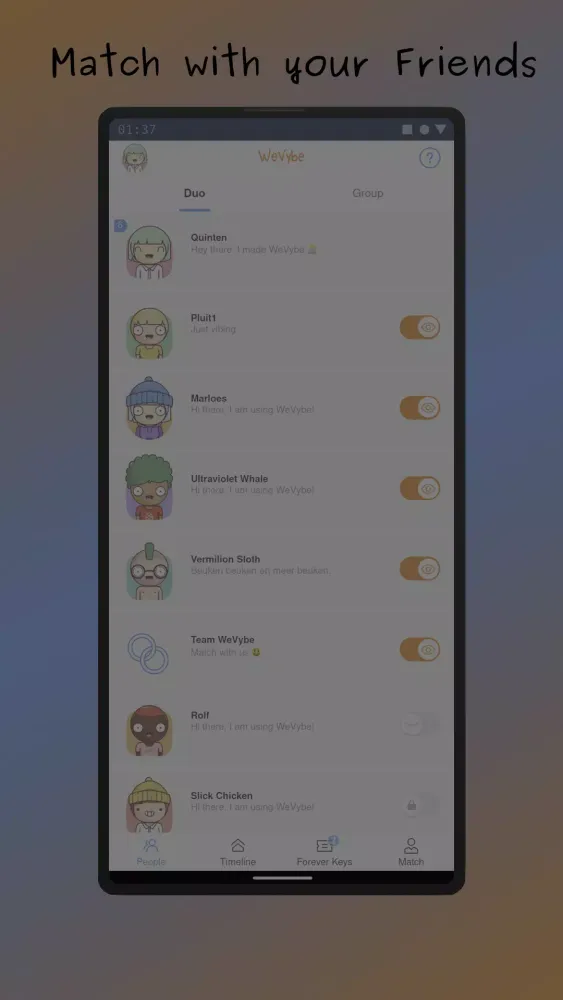 تصاویر WeVybe - Connect with Music
