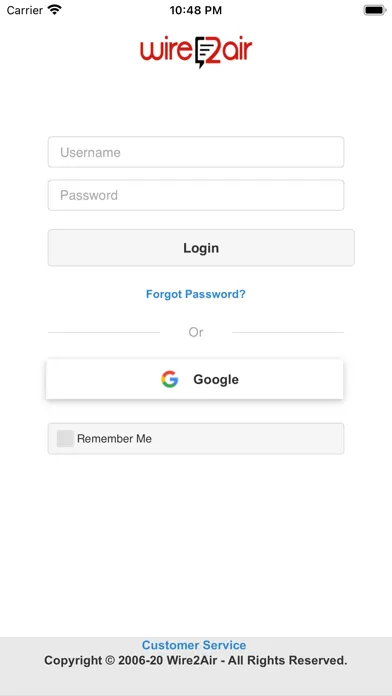 Wire2Air Text Messenger स्क्रीनशॉट