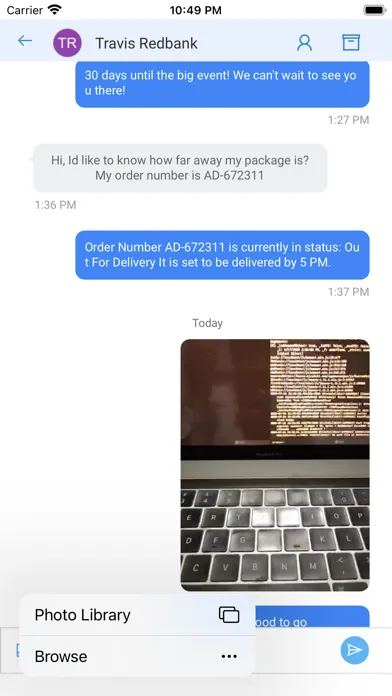 Wire2Air Text Messenger स्क्रीनशॉट