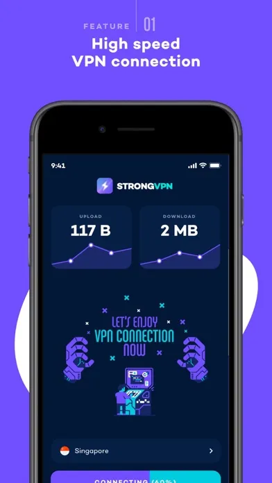 StrongVPN - A Secure VPN Proxy स्क्रीनशॉट