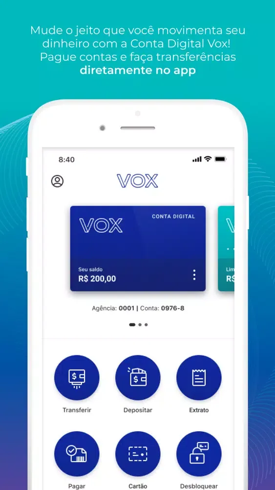 Tangkapan layar Conta Digital Vox