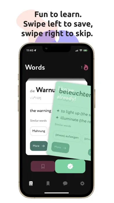Ảnh chụp màn hình của Word Dose German-Learn German