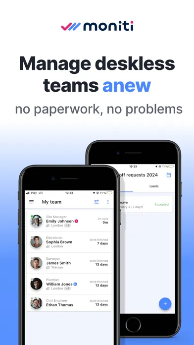 Moniti Personal Screenshots