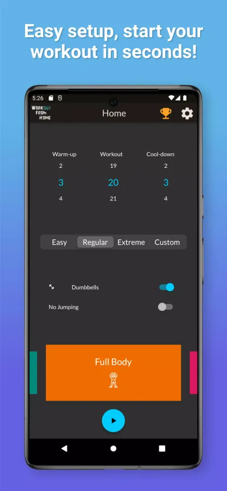Workout From Home Screenshots