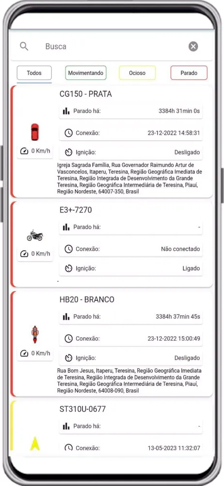 WR Associados Rastreamento Screenshots