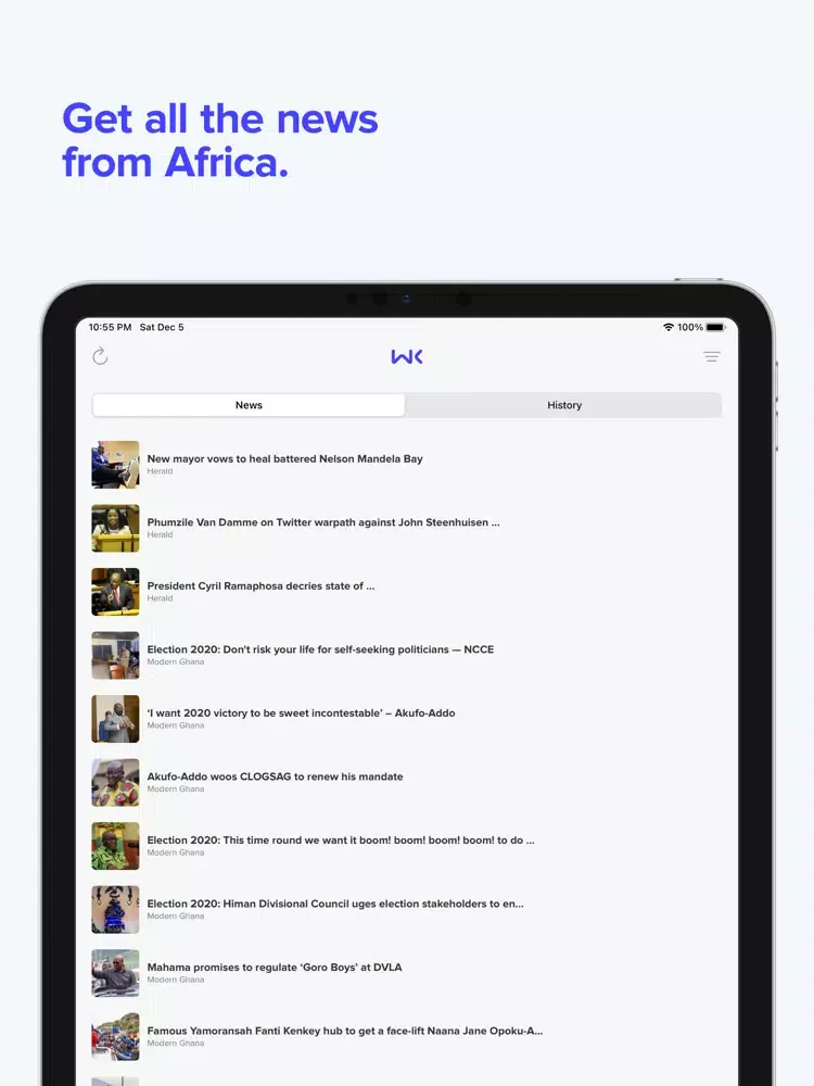 صور Wukela - Africa's Newsreader iPad 
