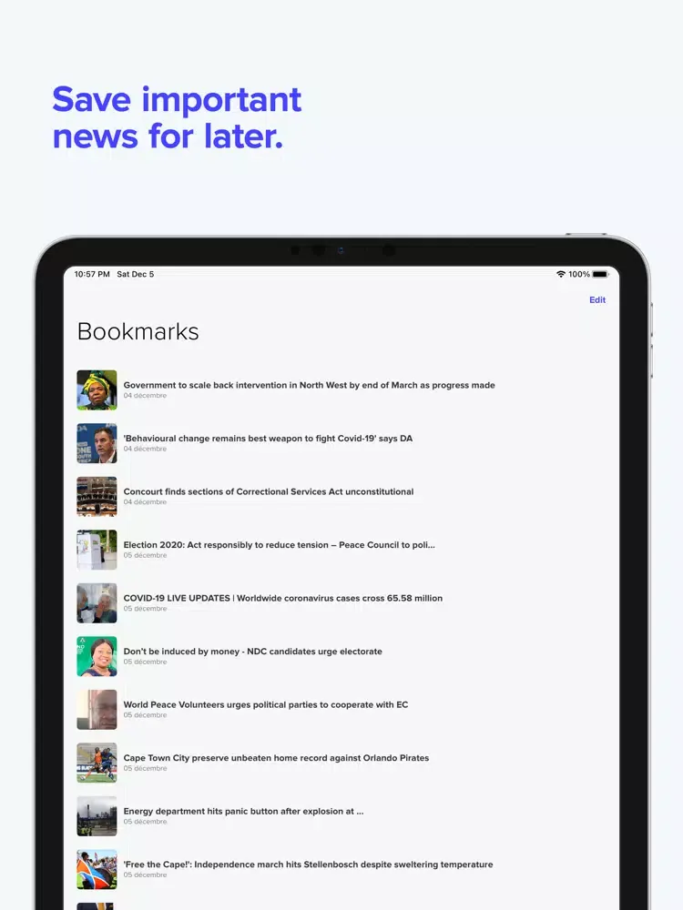صور Wukela - Africa's Newsreader iPad 