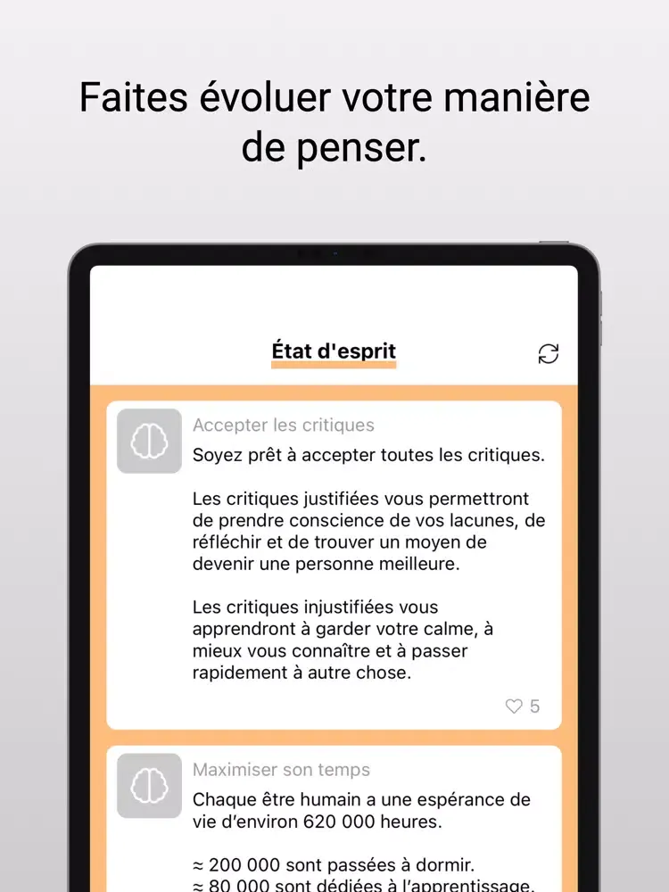 Capturas de tela do Développement personnel iPad 