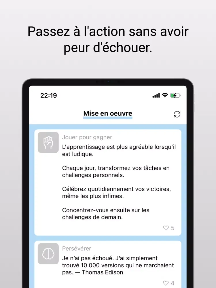 Capturas de tela do Développement personnel iPad 