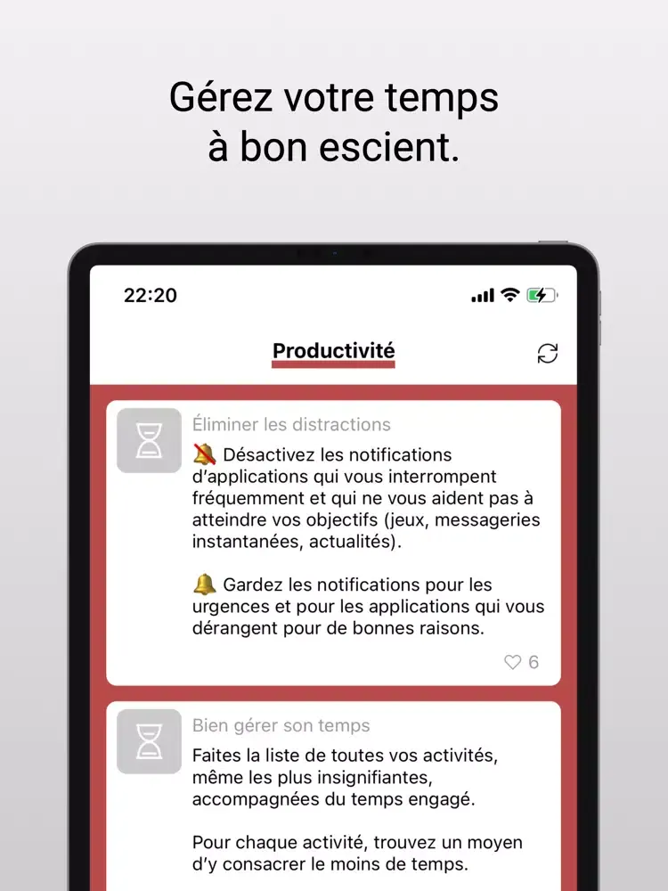 Capturas de tela do Développement personnel iPad 