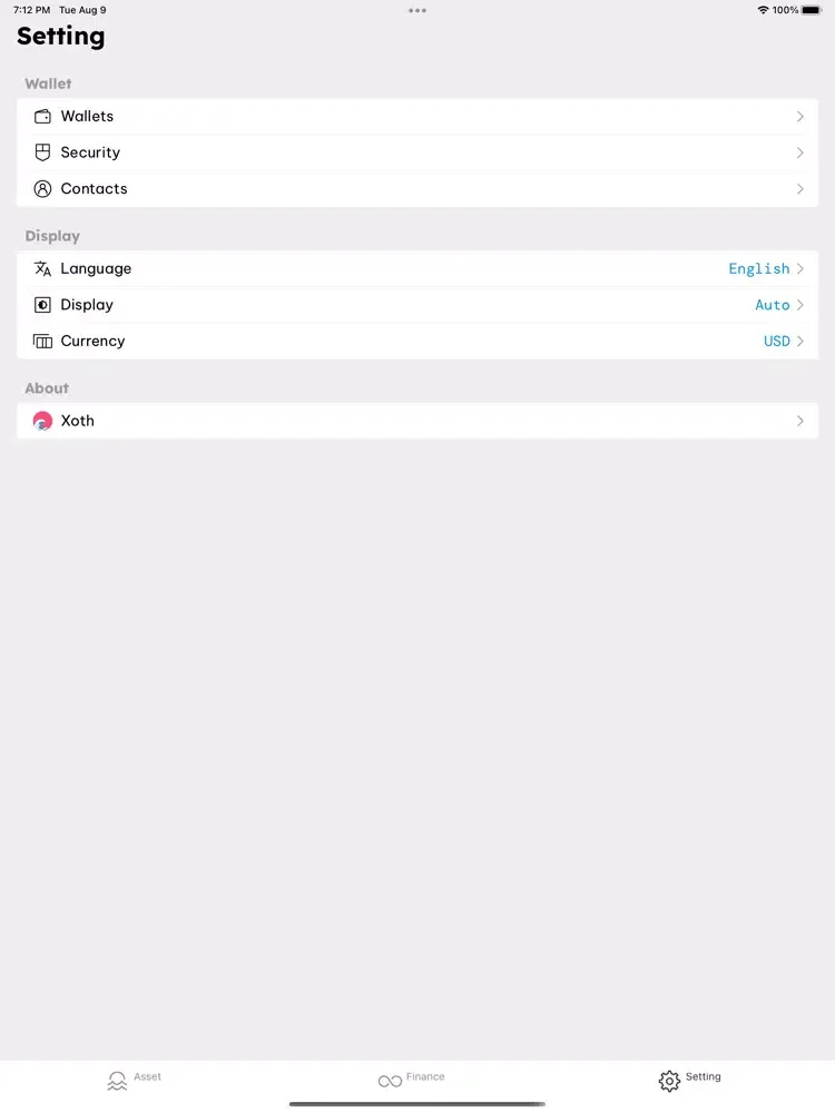 Xoth iPad  Ekran Görüntüleri