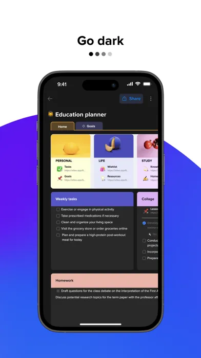 xTiles: notes, tasks, projects Screenshots