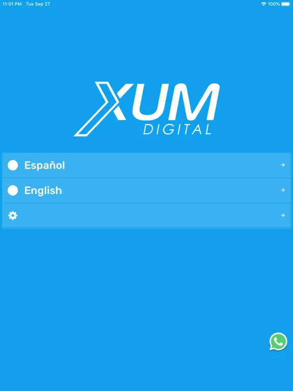 Tangkapan layar Xum Digital iPad 