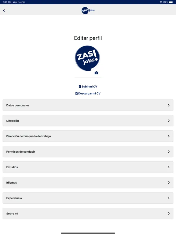 ZAS! Jobs iPad 应用截图