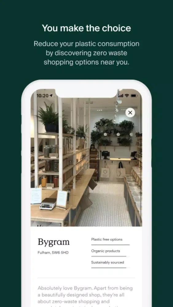 Tangkapan skrin Zero Waste App