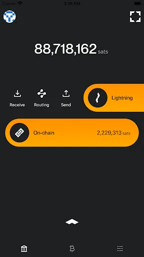 Screenshot di ZEUS Wallet