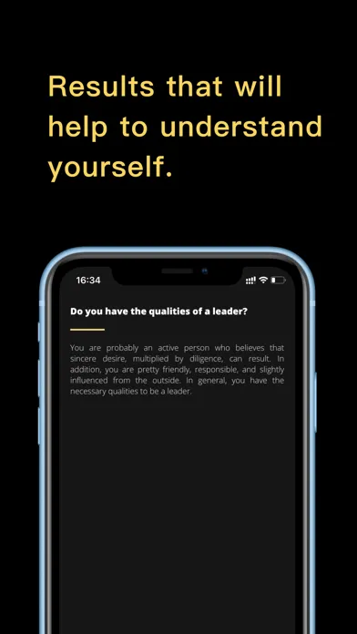 Psychological tests. Ekran Görüntüleri