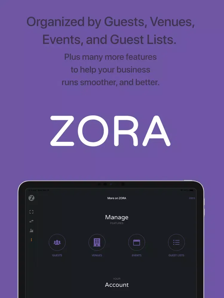 ZORA iPad  Screenshots