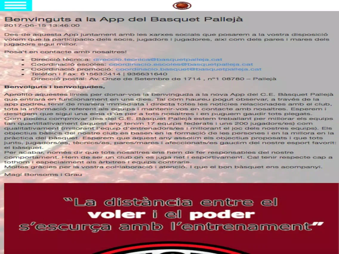 C.E.B. Pallejà iPad  स्क्रीनशॉट