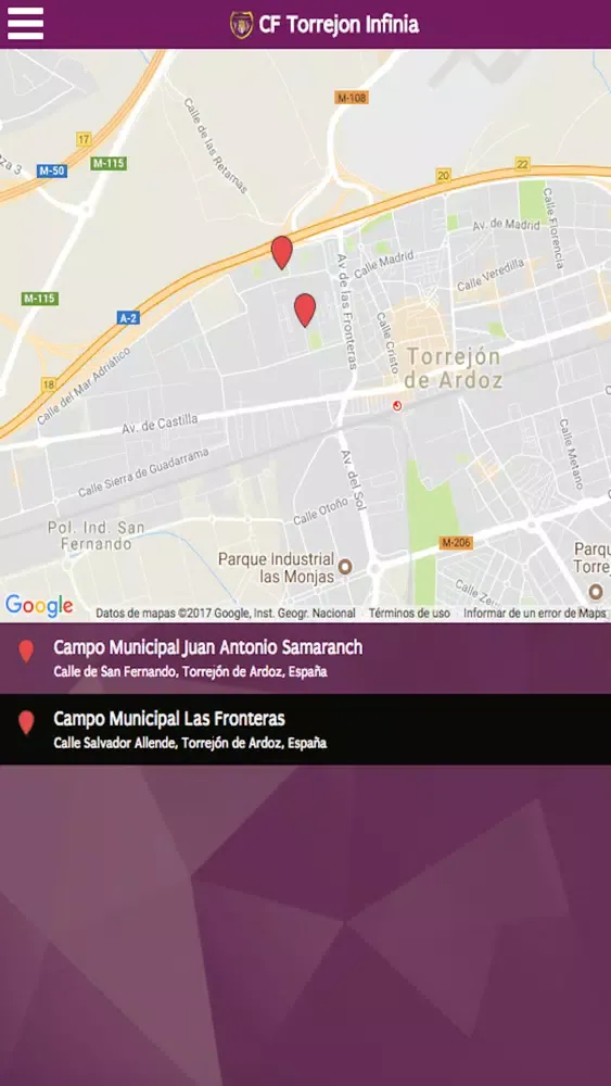 CF Torrejon Infinia स्क्रीनशॉट